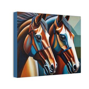 Equine Spirit Pair of Horses - 10x8 CANVAS ART PRINT (S.e.P.T.™)
