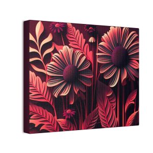 Floral Flowers (Design 8) - 10x8 Canvas Art Print (S.e.P.T.™)