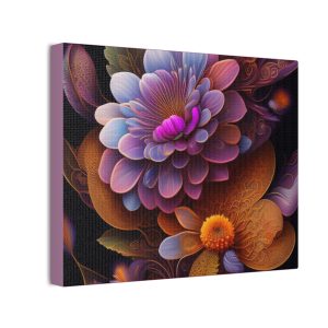Floral Flowers (Design 135) - 10x8 Canvas Art Print (S.e.P.T.™)