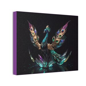 Peacock Jeweled Majesty - 10x8 CANVAS ART PRINT (S.e.P.T.™)