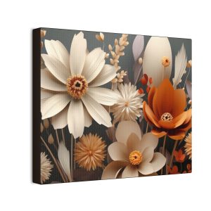 Floral Flowers (Design 108) - 10x8 Canvas Art Print (S.e.P.T.™)