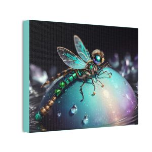 Jeweled Wings Dragonfly - 10x8 CANVAS ART PRINT (S.e.P.T.™)