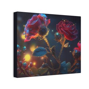 Floral Flowers (Design 128) - 10x8 Canvas Art Print (S.e.P.T.™)