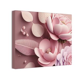 Floral Flowers (Design 101) - 10x8 Canvas Art Print (S.e.P.T.™)