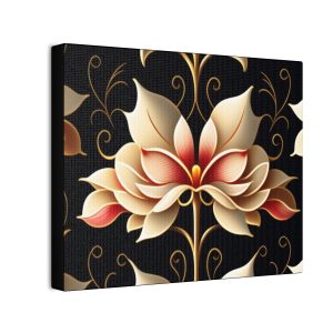 Floral Flowers (Design 134) - 10x8 Canvas Art Print (S.e.P.T.™)