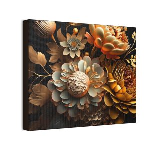 Floral Flowers (Design 35) - 10x8 Canvas Art Print (S.e.P.T.™)