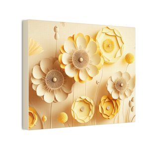 Floral Flowers (Design 28) - 10x8 Canvas Art Print (S.e.P.T.™)