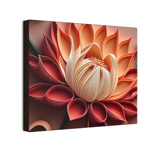 Floral Flowers (Design 64) - 10x8 Canvas Art Print (S.e.P.T.™)