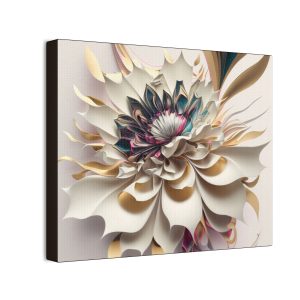 Floral Flowers (Design 73) - 10x8 Canvas Art Print (S.e.P.T.™)