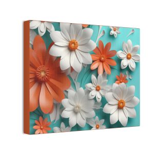 Floral Flowers (Design 31) - 10x8 Canvas Art Print (S.e.P.T.™)