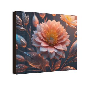 Floral Flowers (Design 66) - 10x8 Canvas Art Print (S.e.P.T.™)