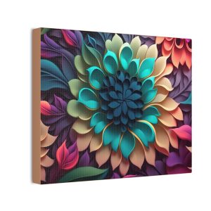 Floral Flowers (Design 92) - 10x8 Canvas Art Print (S.e.P.T.™)