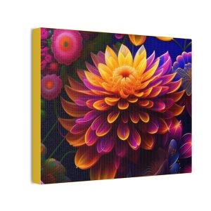 Floral Flowers (Design 147) - 10x8 Canvas Art Print (S.e.P.T.™)