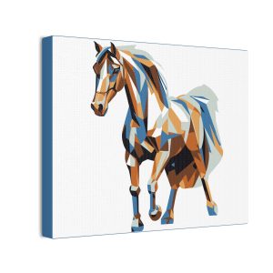 Cubist Spirit Horse - 10x8 CANVAS ART PRINT (S.e.P.T.™)