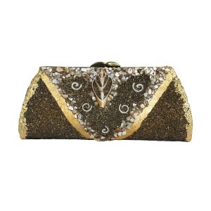 Suzanne's eBoutique - Sea Shells Beach Sand Plated in 24K Gold & Sterling Silver ~ OOAK Clutch Purse