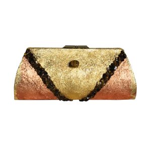 Suzanne's eBoutique - Genuine Tiger’s Eye Plated in Copper & 24K Gold ~ OOAK Clutch Purse