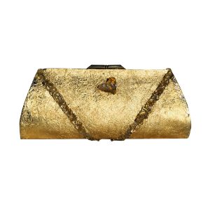 Suzanne's eBoutique - Genuine Opal Plated in 24K Gold ~ OOAK Clutch Purse