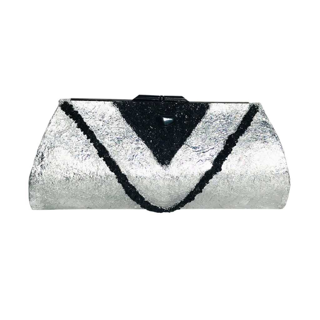 Suzanne's eBoutique - Black Onyx & Hematite Plated in Sterling Silver ~ OOAK Clutch Purse