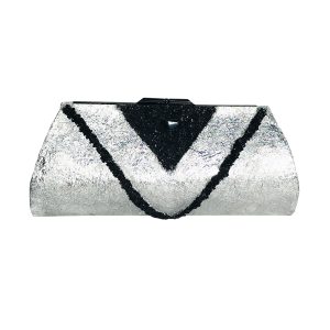 Suzanne's eBoutique - Black Onyx & Hematite Plated in Sterling Silver ~ OOAK Clutch Purse