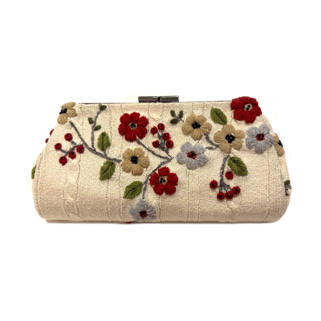 Suzanne's eBoutique - Floral Sweater ~ OOAK Clutch Purse