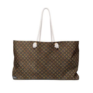 Luxury Gold Ring Geometric Print Weekender Bag (S.e.P.T.™)