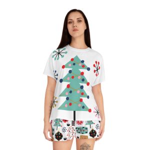 Fun Holiday Tree & Ornament Women's Pajama Set (S.e.P.T.™)