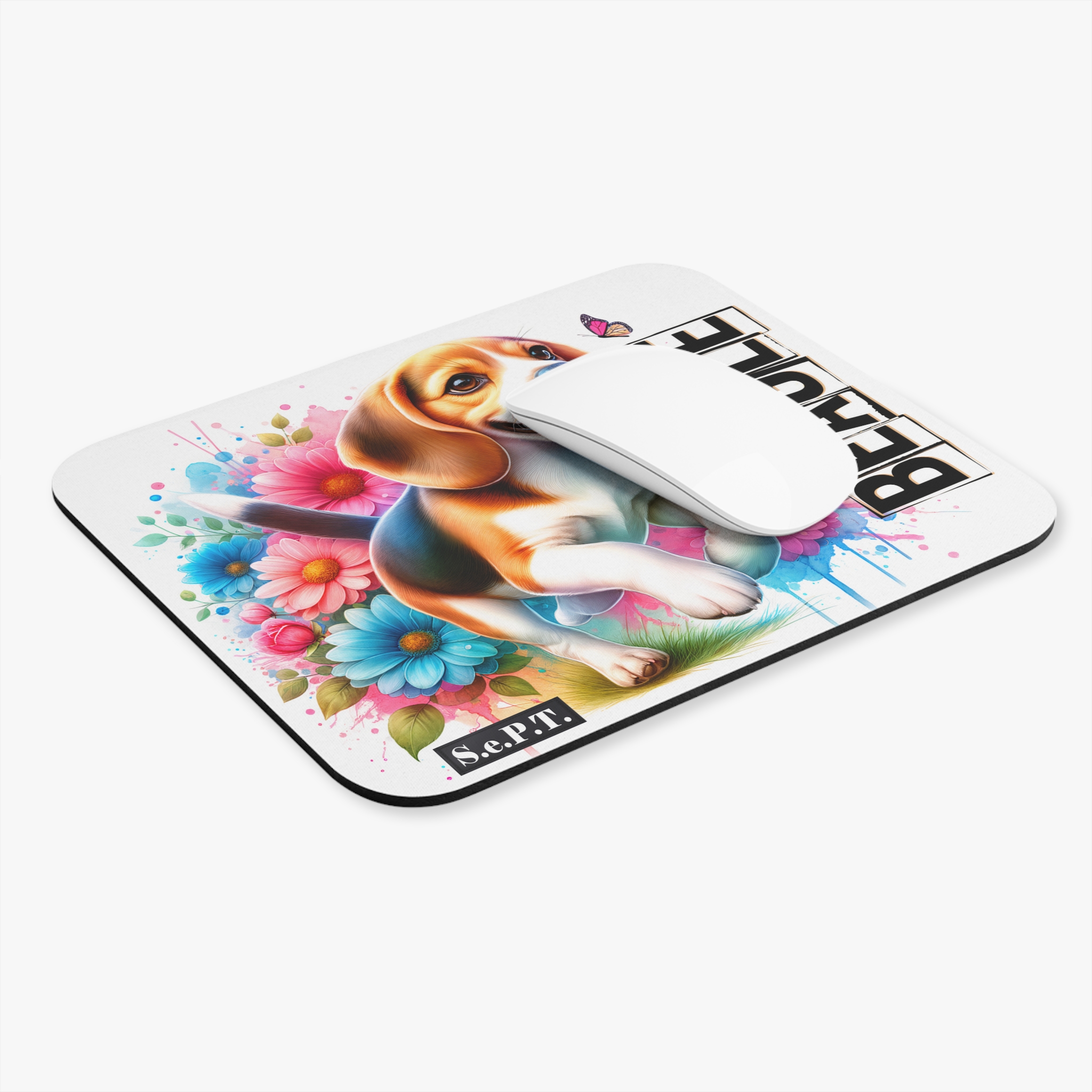 Dog Beagle - 9x8 Mouse Pad - (S.e.P.T.™)