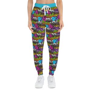 Urban Graffiti Wall Print Athletic Joggers (S.e.P.T.™)