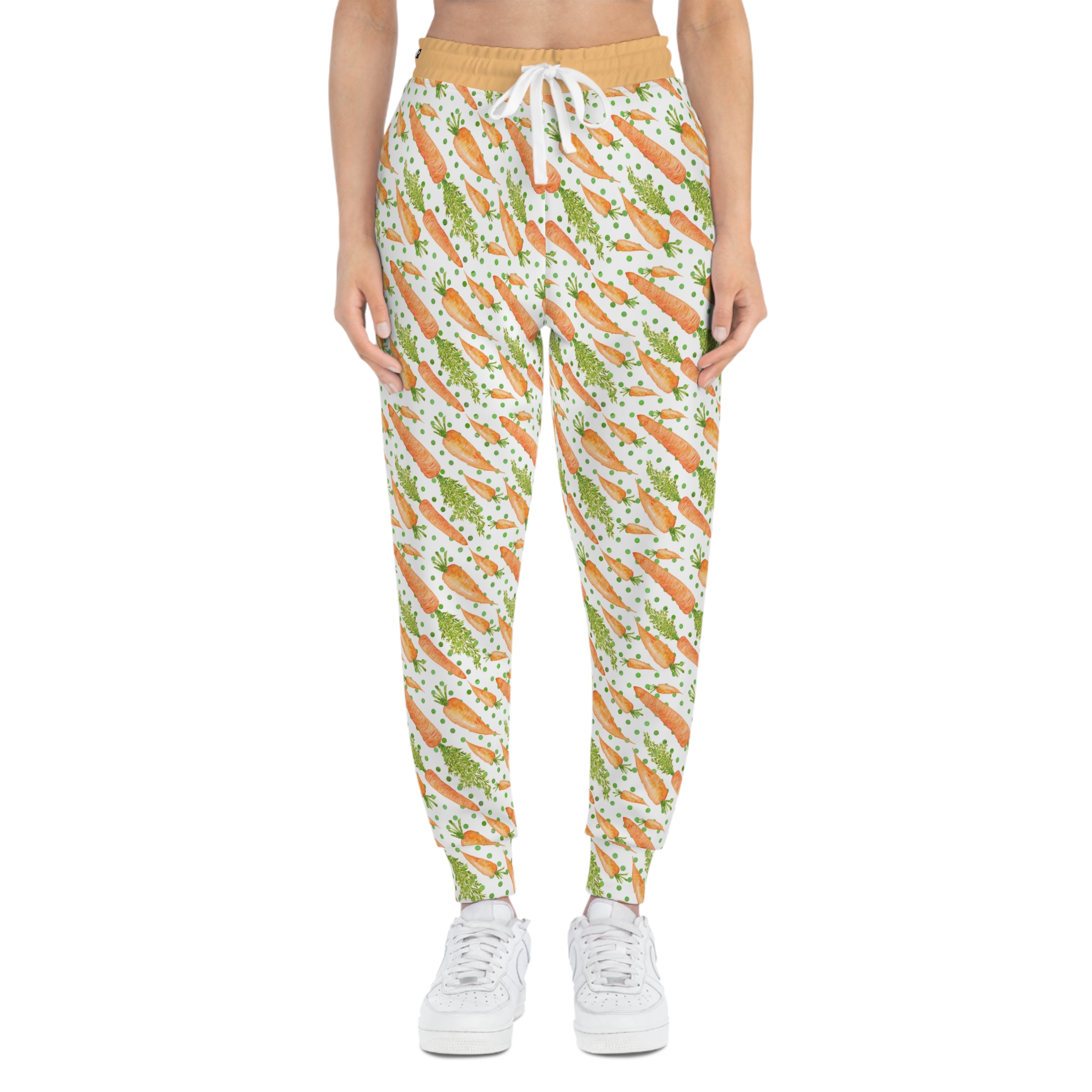 Whimsical Carrots Garden Print Novelty Athletic Joggers (S.e.P.T.™)
