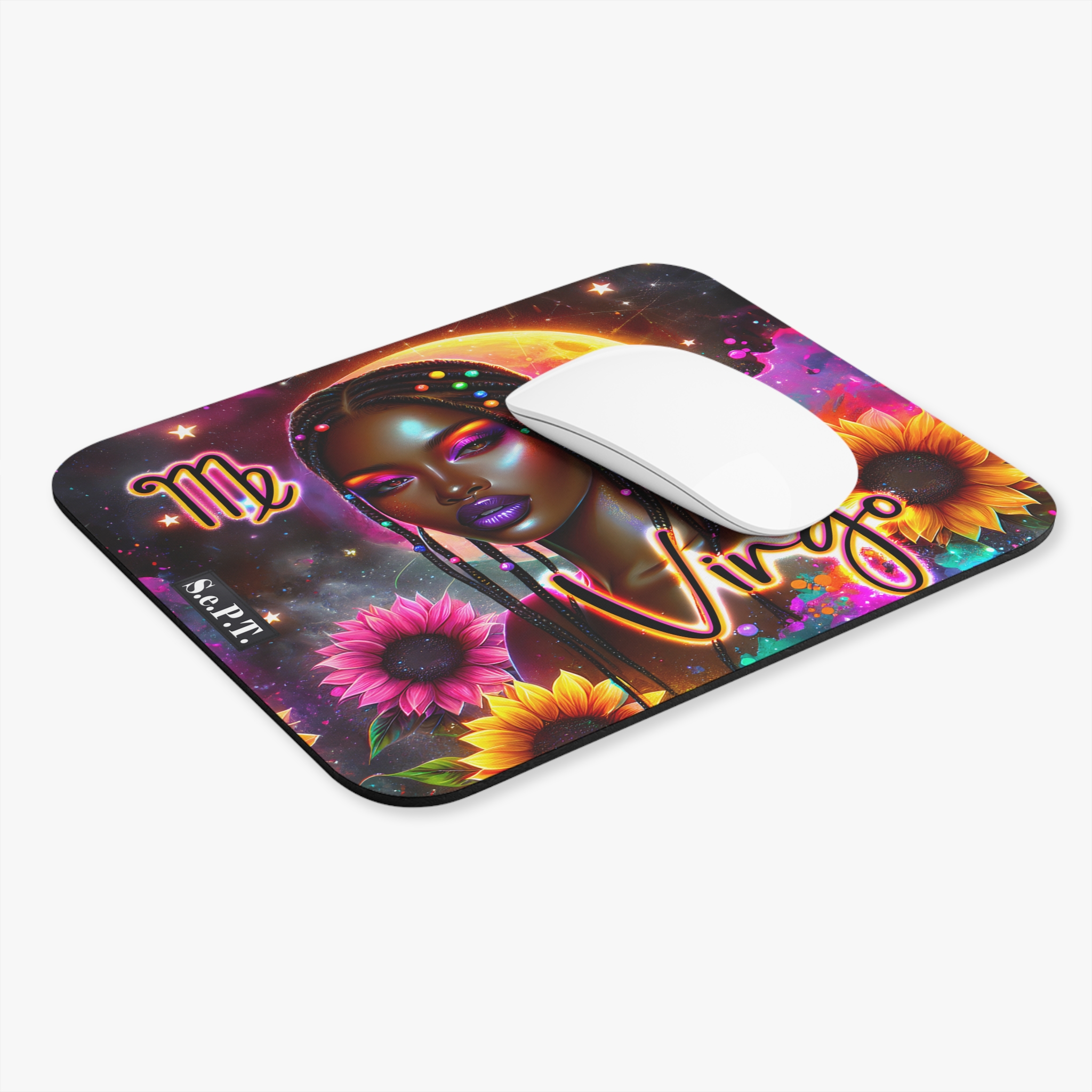 Virgo (Black Woman) - 9x8 Mouse Pad - (S.e.P.T.™)