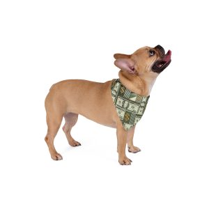 Geometric Money Patchwork Pattern Pet Bandana - (S.e.P.T.™)