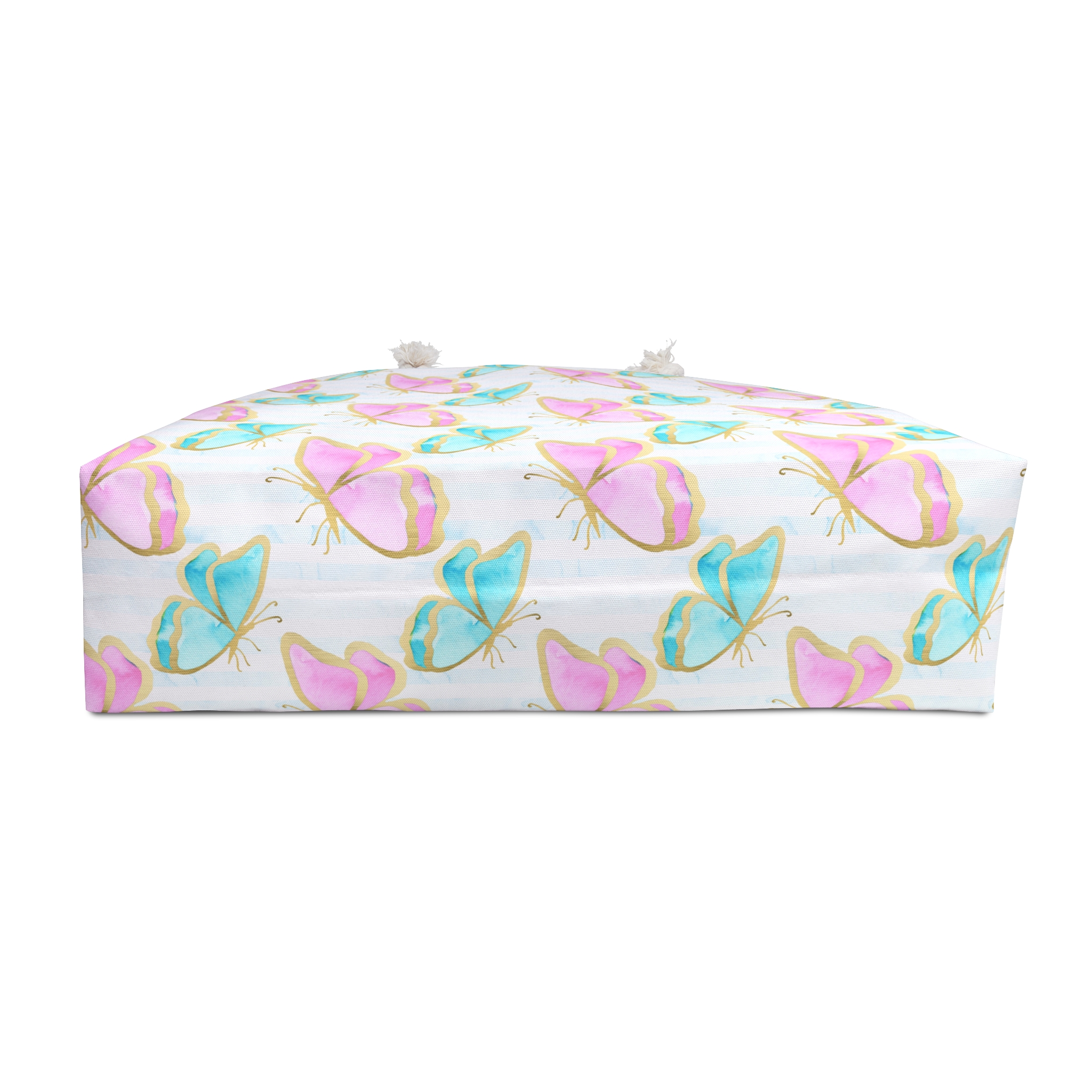Pastel Gold Trim Butterfly Print Weekender Bag (S.e.P.T.™)