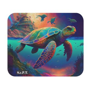 Vibrant Sea Turtle - 9x8 Mouse Pad - (S.e.P.T.™)