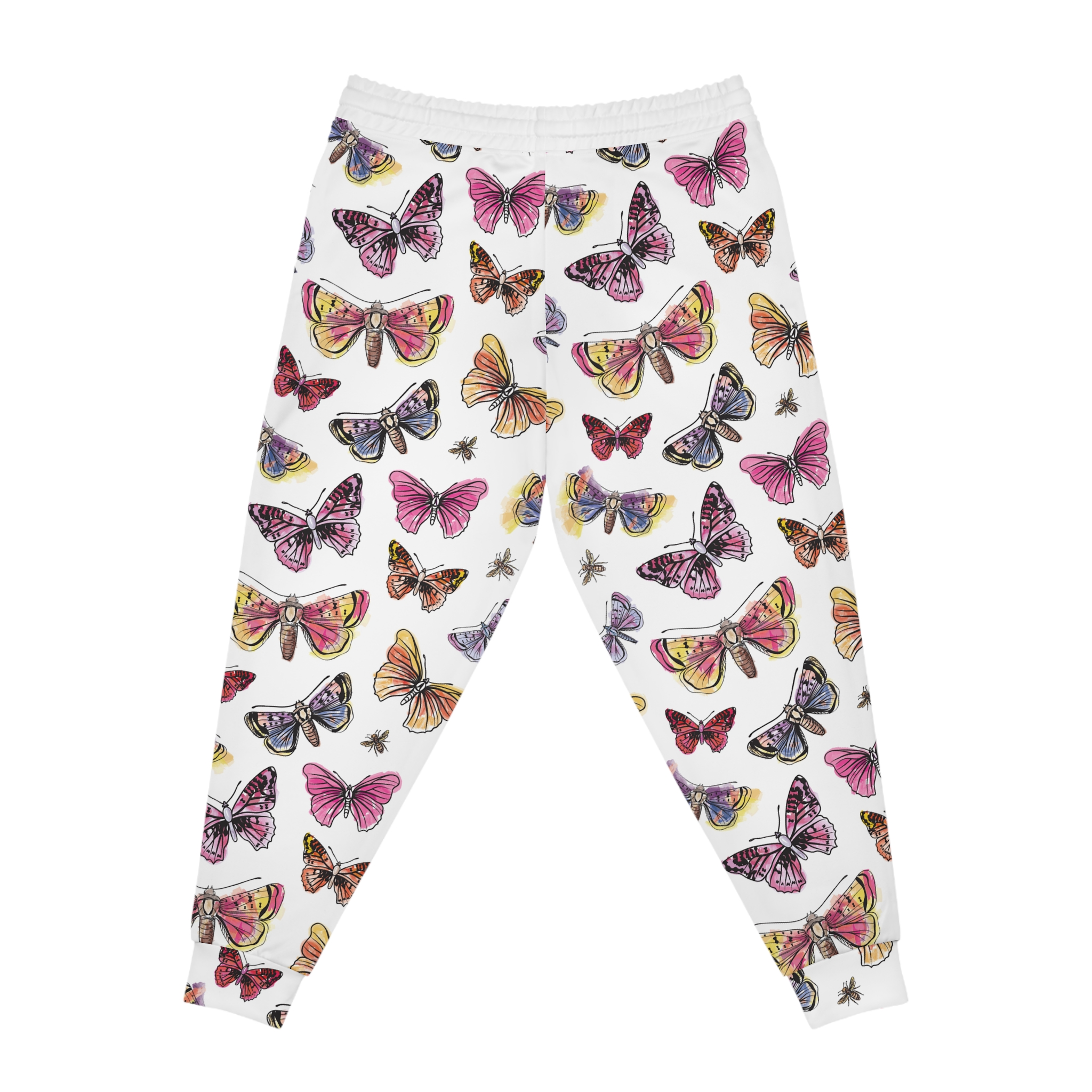 Flutter Watercolor Butterfly w/Treasure Pockets™ Athletic Joggers (S.e.P.T.™)