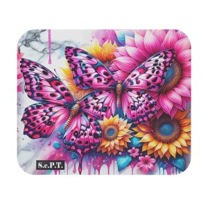Pink Butterflies - 9x8 Mouse Pad - (S.e.P.T.™)