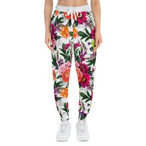 Luxe Botanical Print Athletic Joggers (S.e.P.T.™)