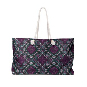 Abstract Tribal Geometric Print Weekender Bag (S.e.P.T.™)