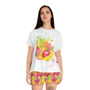 Fruit Bowl Watercolor Women's Pajama Set (S.e.P.T.™)