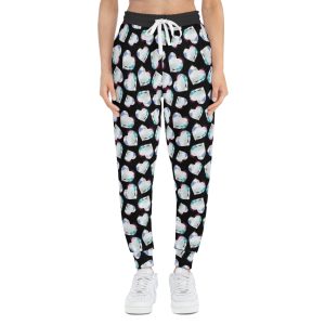 3D Heart-Cut Diamond Jewel Pattern Athletic Joggers (S.e.P.T.™)