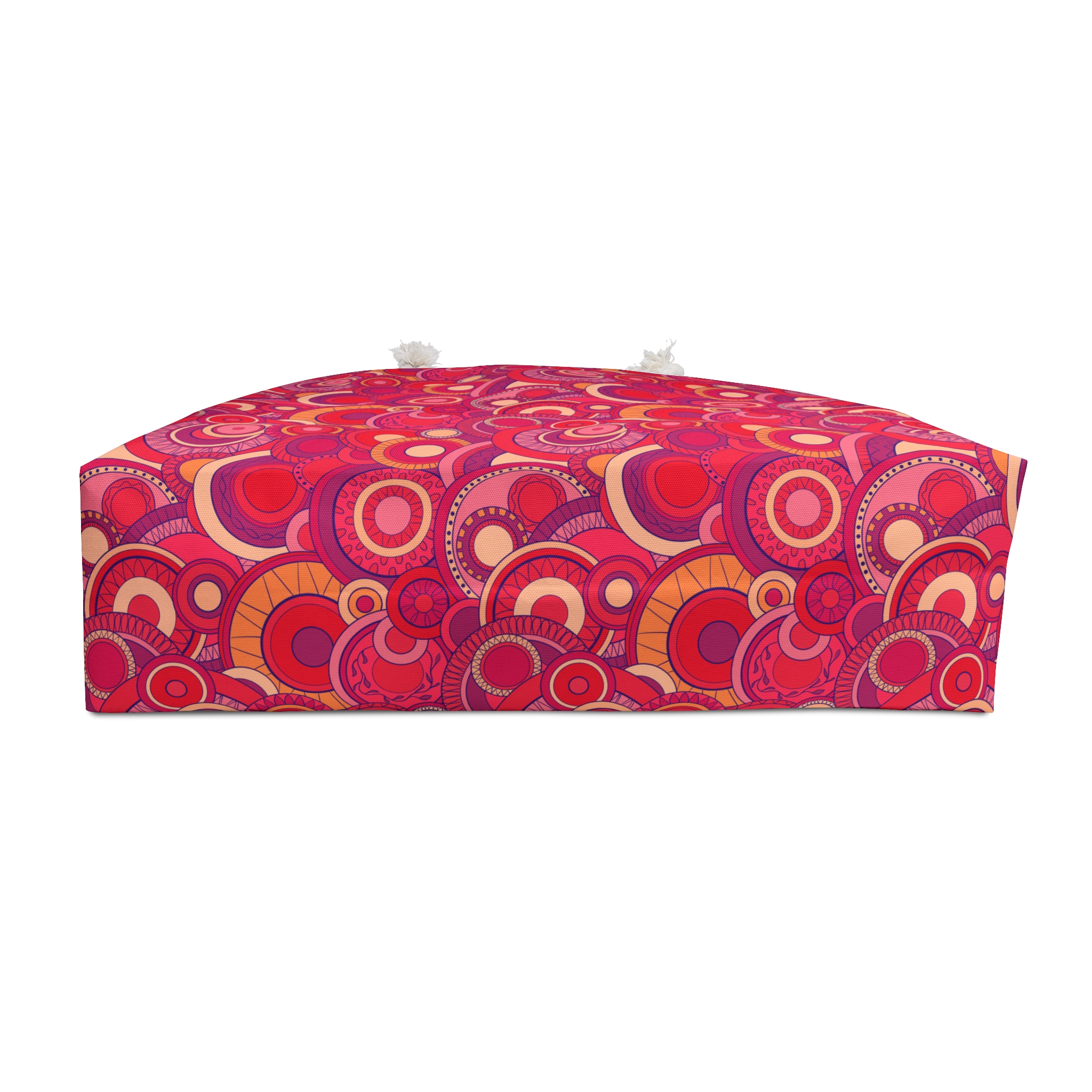 Bright Fuchsia Groovy Swirl Mandala Print Weekender Bag (S.e.P.T.™)