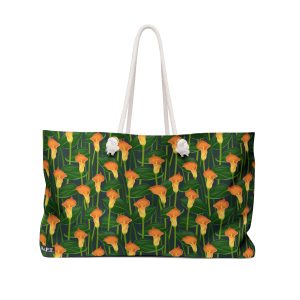 Elegant Orange Calla Lily Print Weekender Bag (S.e.P.T.™)