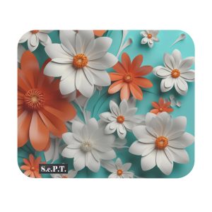 Floral Flowers (Design 31) - 9x8 Mouse Pad - (S.e.P.T.™)