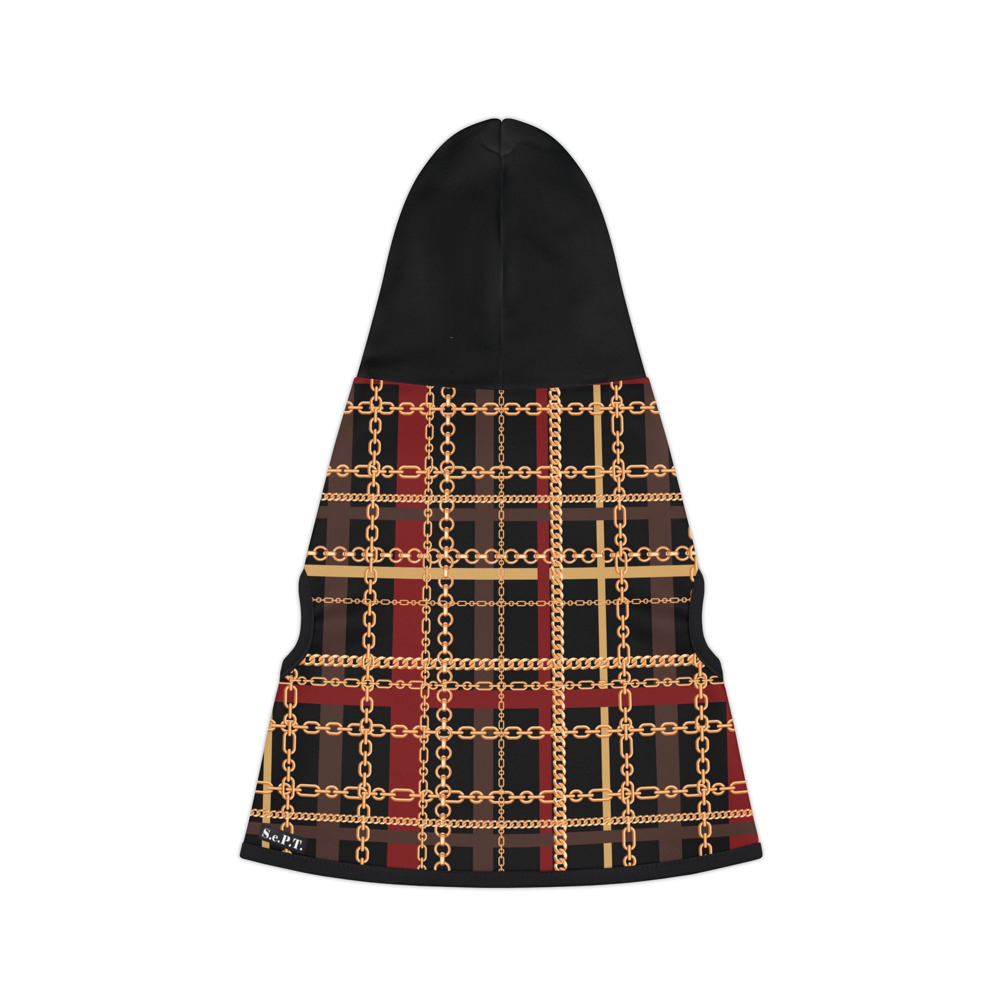 Regal Tartan Chain Plaid Print Cat Dog Pet Hoodie - (S.e.P.T.™)