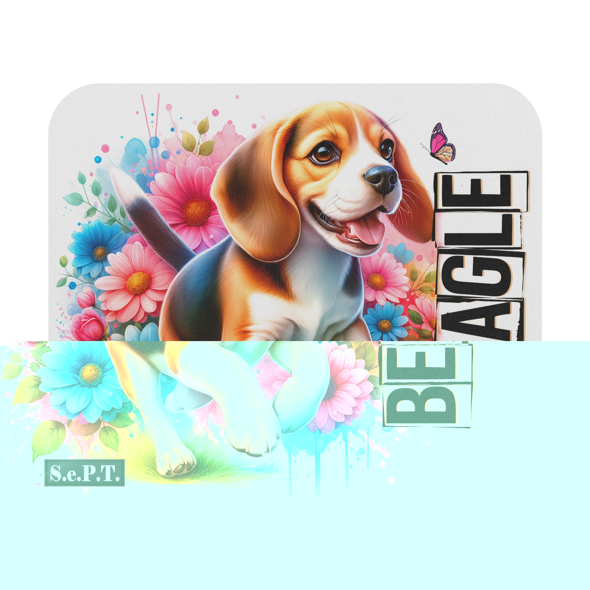 Dog Beagle - 9x8 Mouse Pad - (S.e.P.T.™)