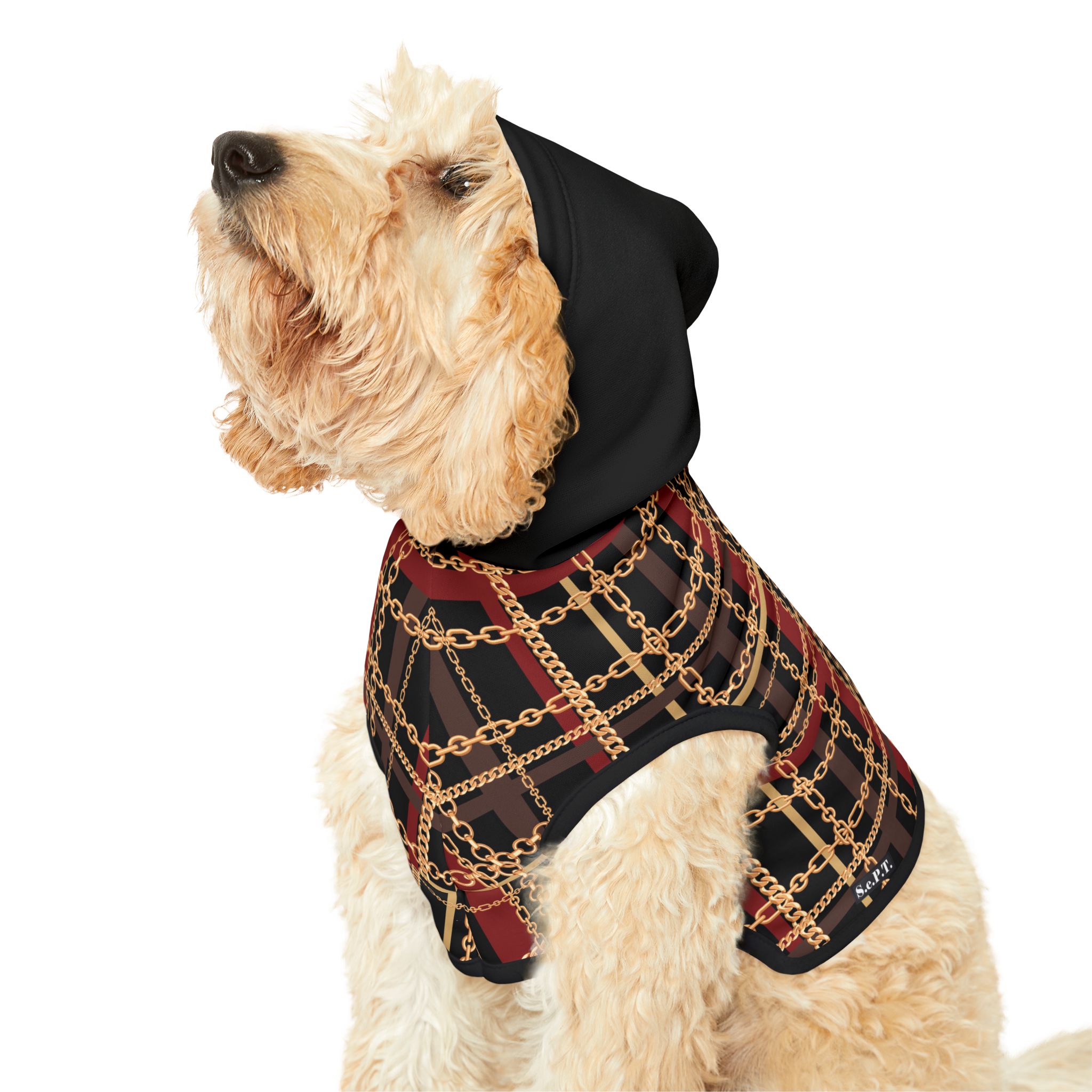 Regal Tartan Chain Plaid Print Cat Dog Pet Hoodie - (S.e.P.T.™)