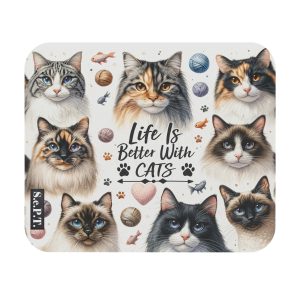 3D Cats (Design 2-5) - 9x8 Mouse Pad - (S.e.P.T.™)