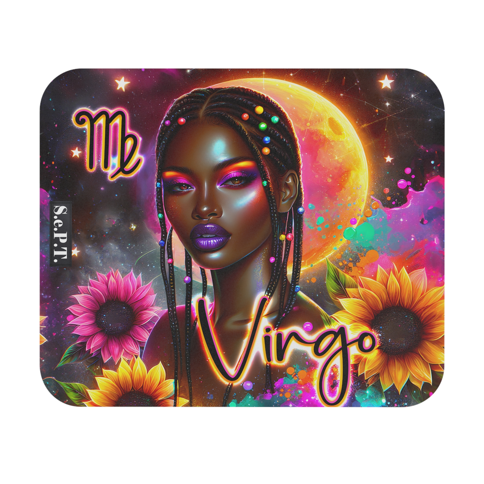 Virgo (Black Woman) - 9x8 Mouse Pad - (S.e.P.T.™)