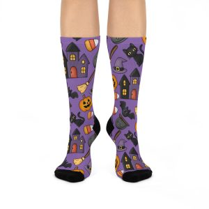 Spooky Cute Halloween Cushioned Crew Socks (S.e.P.T.™)