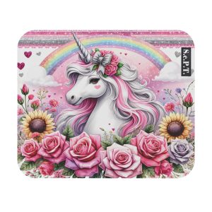 Floral Unicorn (Design 13) - 9x8 Mouse Pad - (S.e.P.T.™)