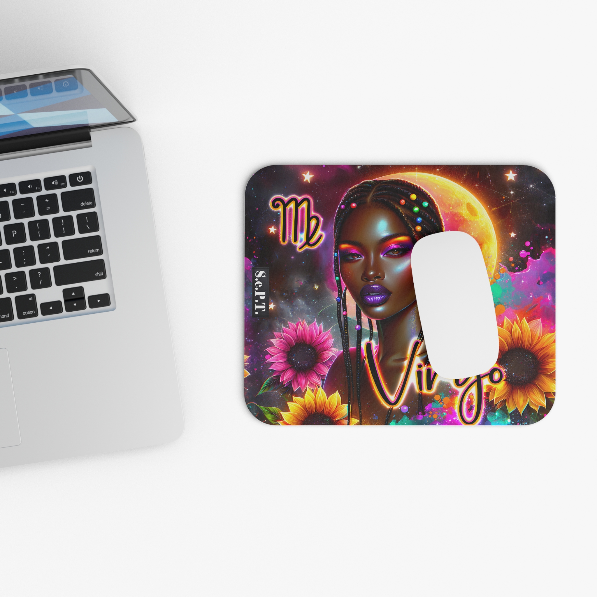 Virgo (Black Woman) - 9x8 Mouse Pad - (S.e.P.T.™)